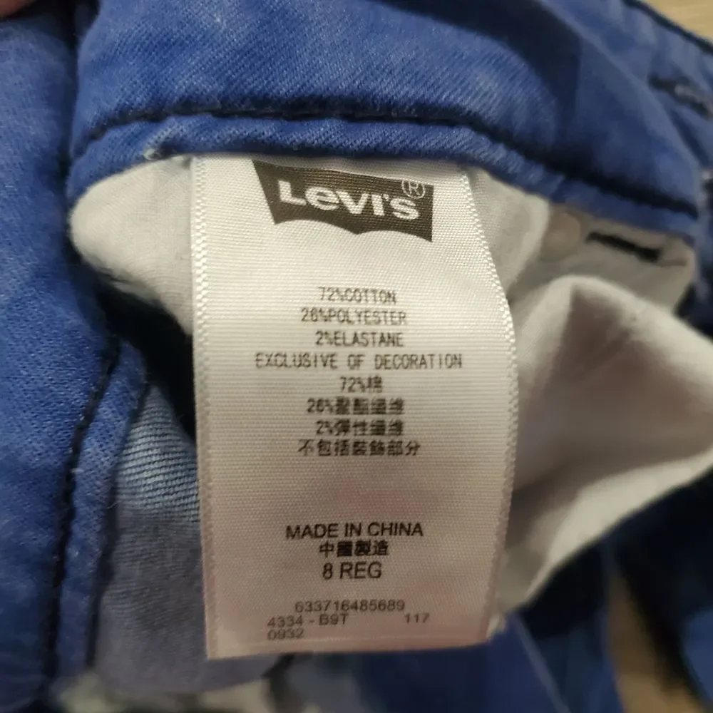 Kids Levi's Jeans Size 8 Blue Jeans with Frayed Hem